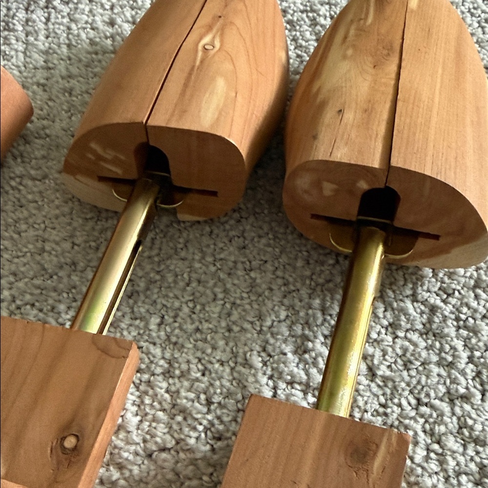 2 Pairs Men’s  Wooden Shoe Tree - Picture 6 of 9